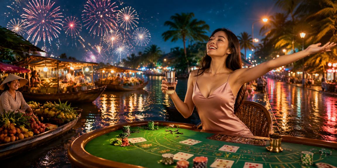 Cờ bạc baccarat trong không gian cà phê miền Tây sông nước