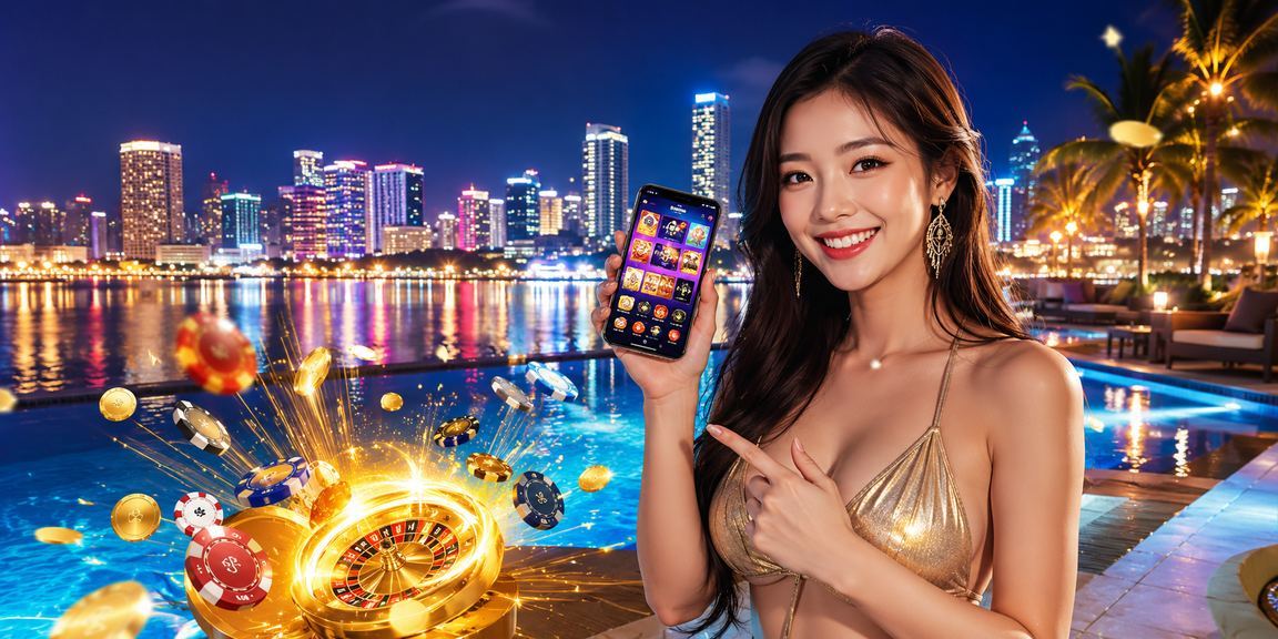 Người dùng trải nghiệm ứng dụng casino tại lễ hội Nha Trang